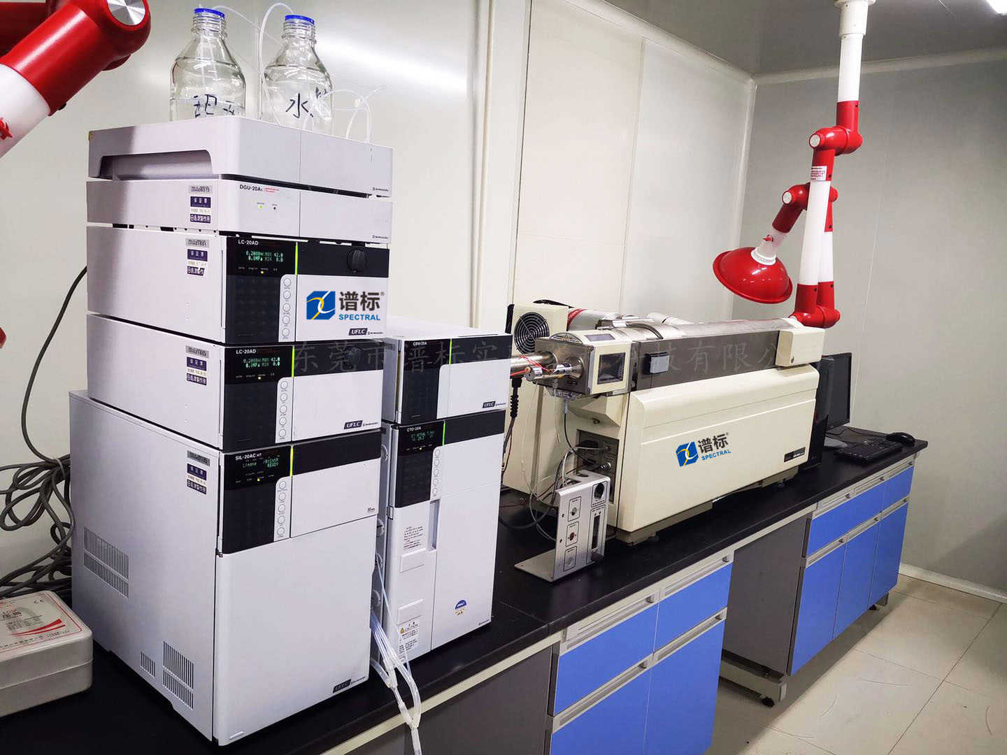 江西某大型第三方檢測(cè)公司購(gòu)買我司三重四級(jí)桿AB公司LCMSMS??API 3000＋島津20A 