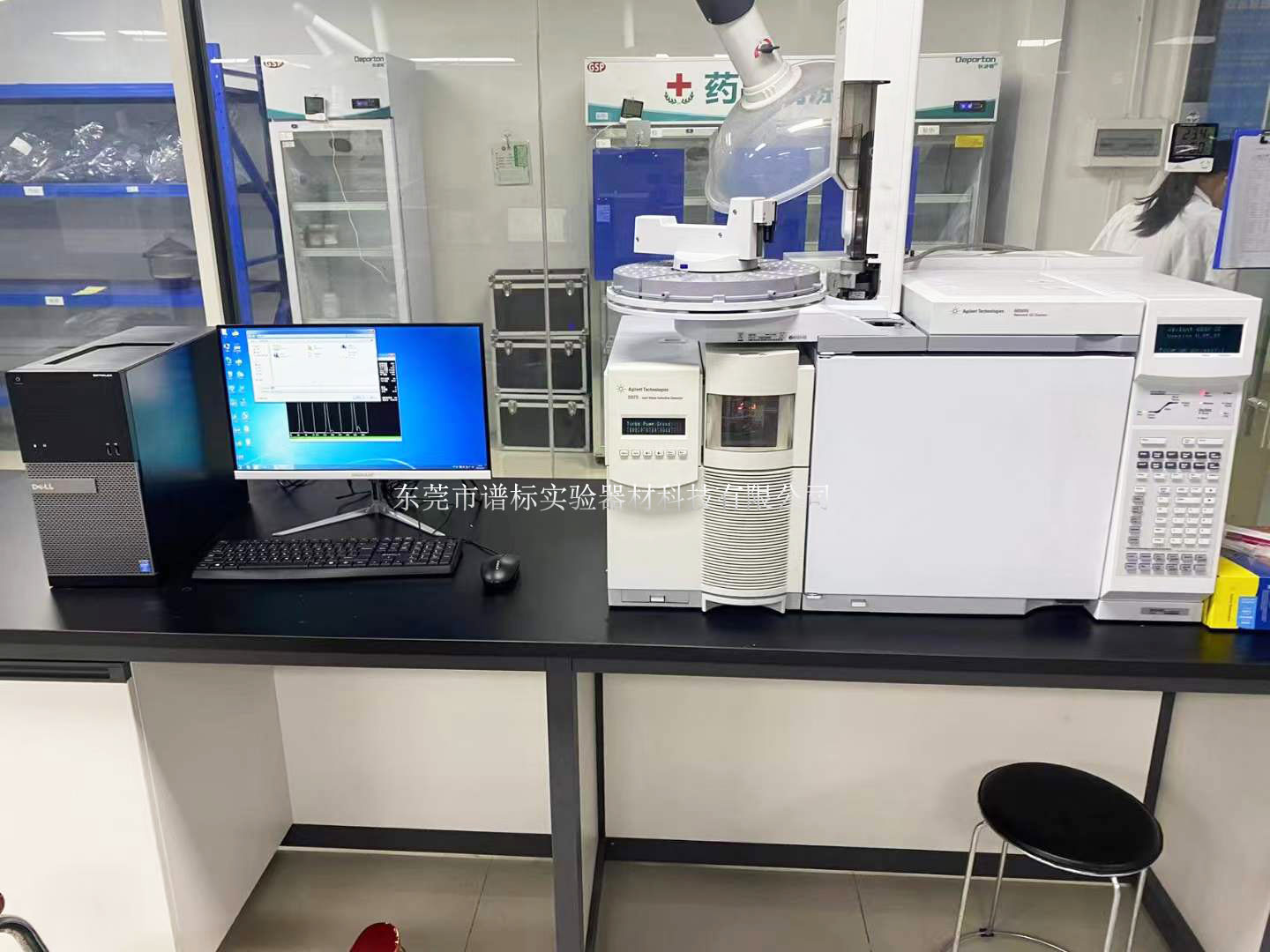 安捷倫氣質(zhì)聯(lián)用儀GCMS 6890N-5975 在廣東某檢測(cè)安裝調(diào)試