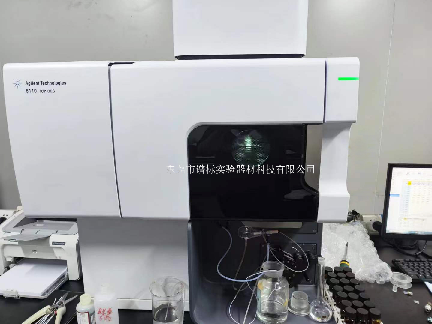 安捷倫電感耦合等離子發(fā)射光譜儀ICPOES 5110 在東莞某檢測安裝調(diào)試