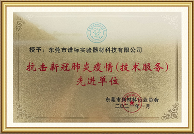 技術(shù)服務(wù) 先進單位 